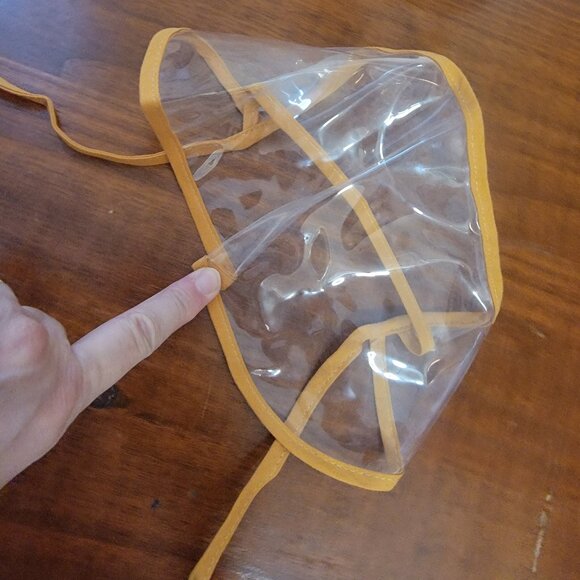 Yellow Happy Whale Baby/Toddler Sun Hat w Plastic Rain Cover - Picture 10 of 11